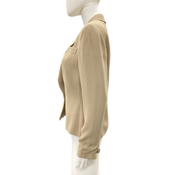 Emporio Armani Blazer Women’s Size S Made In Italy Two Button Closure Tan Color - Picture 3 of 5